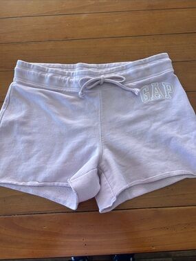Gap Light Lavender Athletic Fleece Shorts Medium Cozy Lounge Activewear